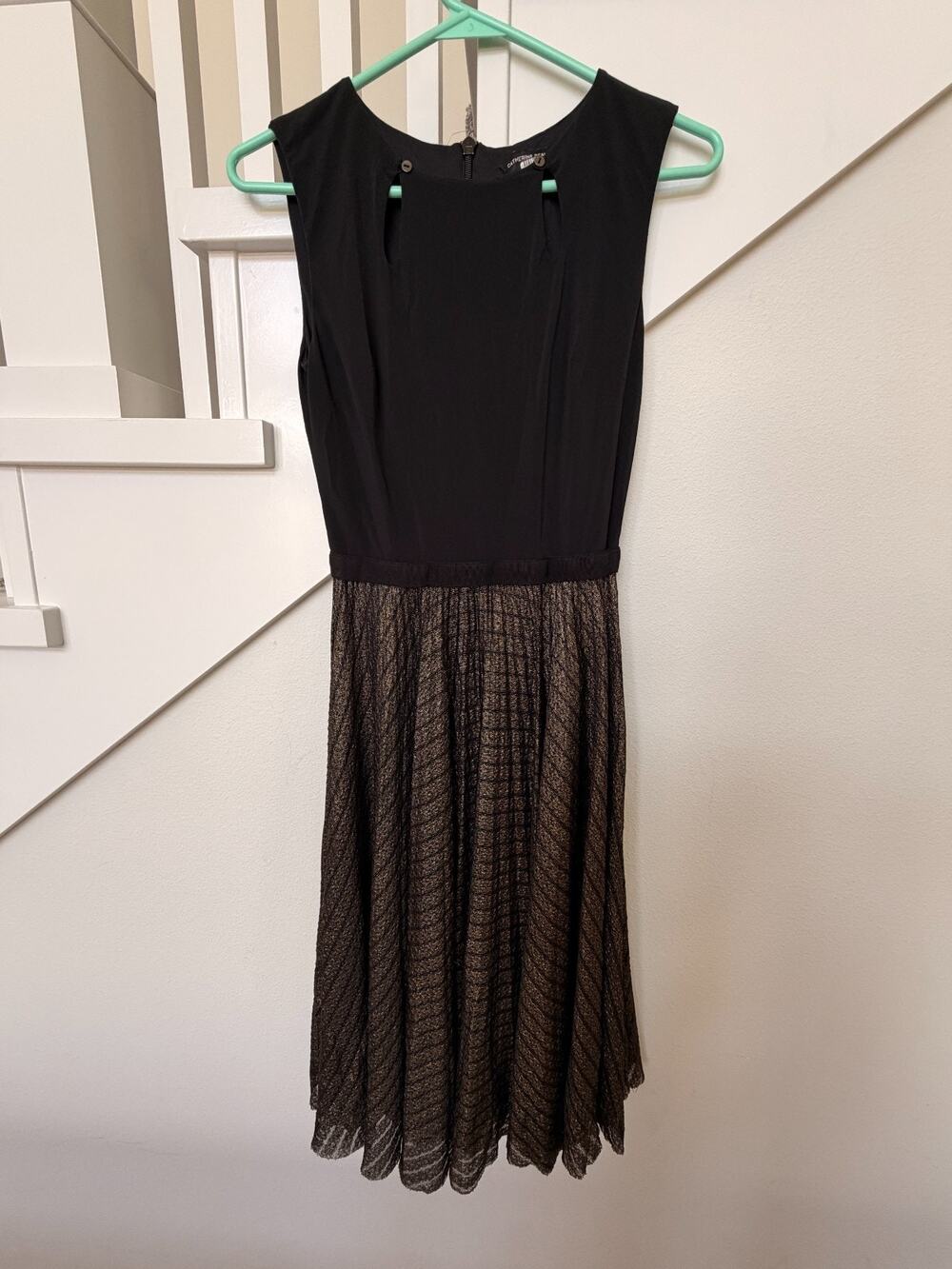 Catherine Deane Sleevless Nicki Dress Metallic 2 Tone Size 2